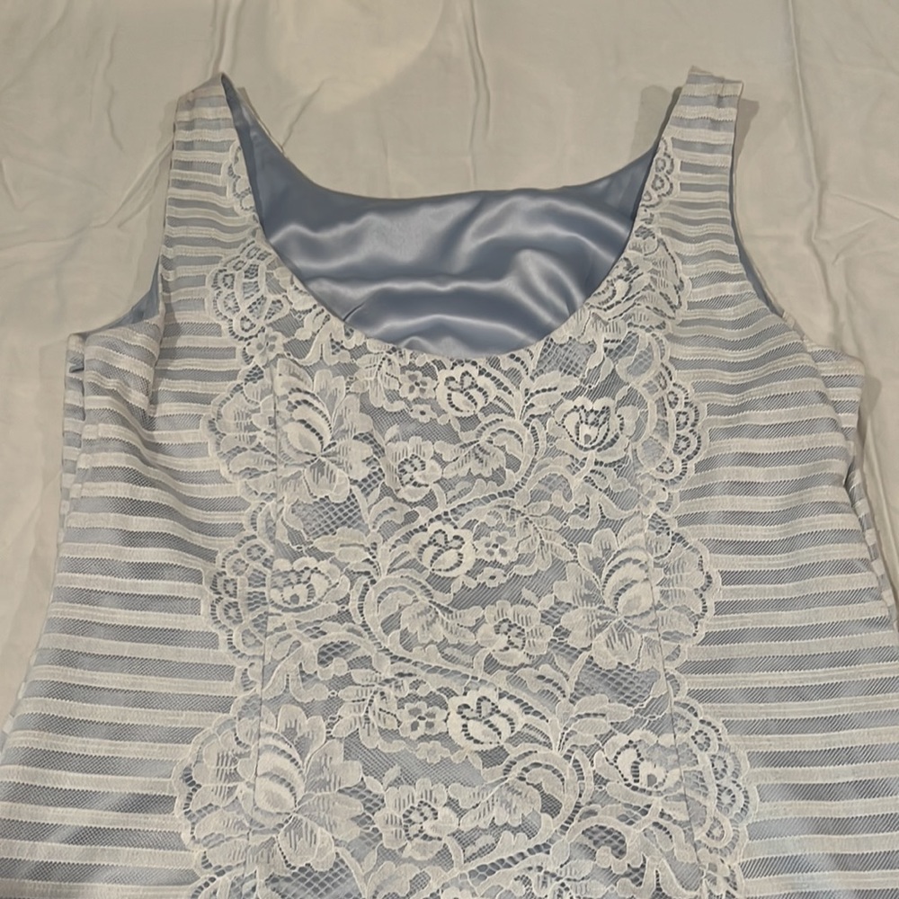 Jessica Simpson  12 baby blue lace dress